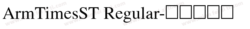 ArmTimesST Regular字体转换